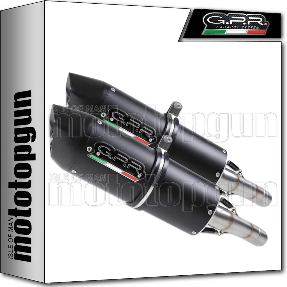 GPR 2 EXHAUST HOM FURORE BLACK DUCATI MONSTER 400-600 - Image 1 of 3