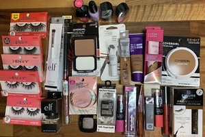 Lot of 30 Makeup MEDIUM SKIN TONE Foundation Eyes Lips More NAMEBRAND SEALED NEW - Picture 1 of 5