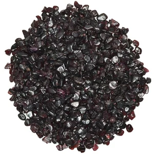 1 libra de chips de roca natural de granate caído con tarjeta de información - Imagen 1 de 2