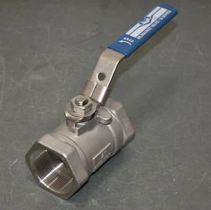 Milwaukee Ball Valve 10SSOD-02-LL 2, Two-Way, 2" NPT, Straight, Stainless Steel - Picture 1 of 6