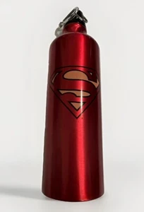Thermos in alluminio con logo SUPERMAN. Thermos include coperchio e clip - Foto 1 di 4