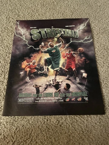 Vintage 2005 PAUL PIERCE MOUNTAIN DEW STREETZILLA Poster Print Ad BOSTON CELTICS Cover
