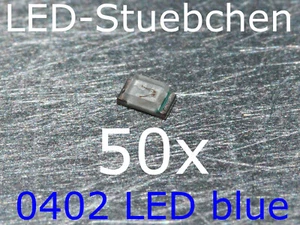 50x 0402 LED Blau - Picture 1 of 2