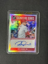 2018 Donruss Rhys Hoskins Phillies Signature Series Auto #SS-RH