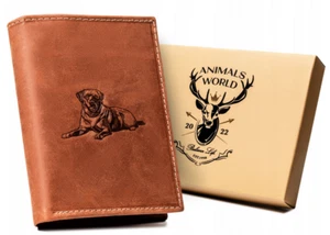 Large vertical men's leather wallet - Always Wild - Picture 1 of 12