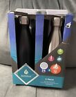 Manna 2 Pack Vacuum Insulated Stainless Steel Water Bottles 17Oz