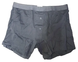 Calzoncillos boxer de dos botones de algodón superfino para hombre negros talla XL g4 - Imagen 1 de 6