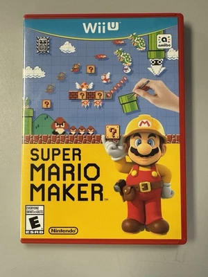 Wii U Super Mario Maker CIB игровая коробка руководство  - Изображение 1 из 3