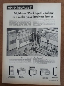 Frigidaire Klimaanlagen Verpackt Lebensmittelkühler Gefrierschränke 1953 Vintage Print Ad - Bild 1 von 1