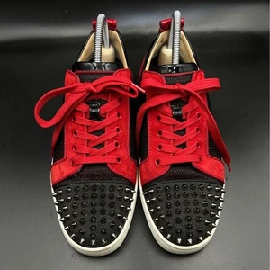 Christian Louboutin Herren Low-Cut Sneaker Schwarz EU 42 Aus Japan 124625K... - Bild 1 von 9