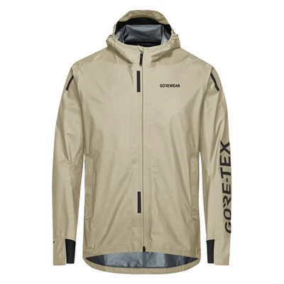 Gore Wear Concurve GORE-TEX Logo Jacket Herren Tech Beige Black