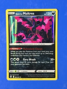 Galarian Moltres 093/203 Confezione Premio Serie Carte Holo - Foto 1 di 2