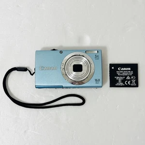 Canon PowerShot A2400 IS Compact Digital Camera Blue 16.0MP Optical Zoom 5x - Picture 1 of 9