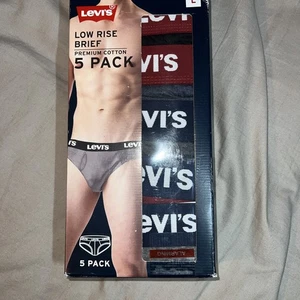 Levis Herren Low Rise Slip Größe Large (36”-38”) 5er Pack Premium Cotton - Bild 1 von 4