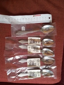 5 WMF Patent Fächer Kaffeelöffel Teelöffel 90er Silber Besteck  4*12,8 cm 1*14cm - Bild 1 von 4