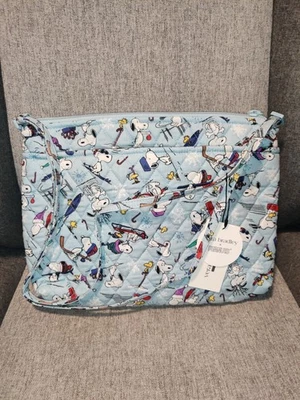 Vera Bradley Peanuts NWT Large Hipster SKI JUMP SNOOPY WINTER SKY - Image 1 of 3