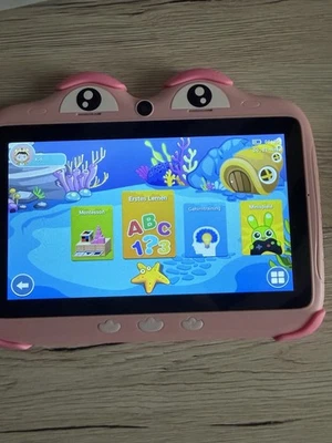 Kinder Tablet, Ascrecem 7 Zoll Android Tablet für Kinder mit Kindgerechte Rosa - Bild 1 von 4