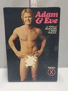 Vintage Adam & Eve 2-Sided Jigsaw Puzzle Rated X 1972 Complete Over 500 pieces - Picture 1 of 5