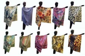 WHOLESALE LOT 10 PCS IND JMVR WOOL PASHMINA WARM SHAWL WRAP THROW SCARF STOLE - Picture 1 of 11