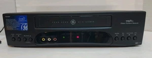 GE VCR Plus+ VG4264 Reproductor VHS de 4 cabezales Hi-Fi estéreo sin control remoto - Imagen 1 de 6