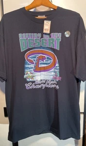 Vintage Arizona Diamondbacks T Shirt XL Deadstock NWT 2001 World Series Champion - Picture 1 of 21