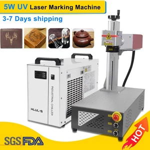 CRS 5W UV Fiber Laser Marking Engraving Machine Water Cooled For Metal/Non-Metal - Foto 1 di 24
