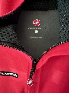 Castelli Gabba short sleeve cycling jersey + Nanoflex arm warmers - red / size L - Picture 1 of 13