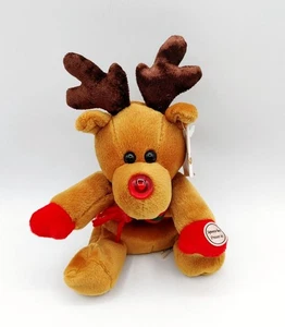 SEARS Twinkles Reindeer 8" Beanbag Plush Vintage 1999 Light Up Nose NOT Working - Imagen 1 de 5