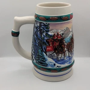 Budweiser Holiday Stein Collection 1993 entrega especial cerveza Anheuser-Busch - Imagen 1 de 8