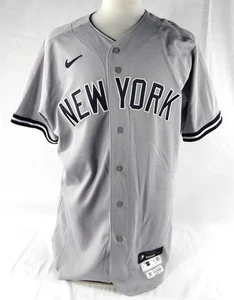 Camiseta deportiva gris usada de los New York Yankees Luke Voit #59 2020 pos emitida por el juego 46 DP85177 - Imagen 1 de 7