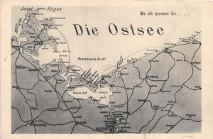 AK Landkarte Die Ostsee , Pommersche Bucht Postkarte - Bild 1 von 2