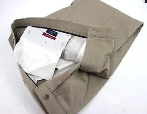 Dockers Men’s Khakis Chino Pants Slacks Size 36 X 30 Tan Flat Front Classic - Picture 1 of 9