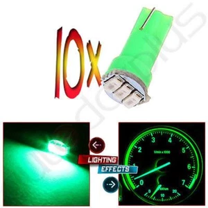 10x T5 3SMD 3014 Instrument Dashboard Green LED Bulbs light 17 37 73 For Ford - Picture 1 of 6