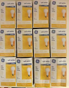 12 GE Soft White 3Way 50/200/250W - Picture 1 of 2