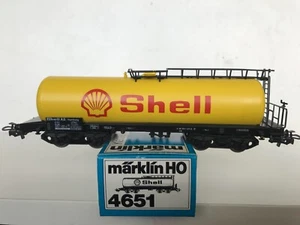 VAGÓN CALDERA MARKLIN H0 4651 para GASOLINA "SHELL" de DB - Imagen 1 de 2