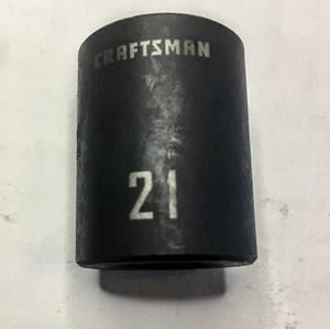 Craftsman 21 mm x 1/2" Dr Impact Socket - 6Pt - CMMT 15868- Free USA Ship - Picture 1 of 3