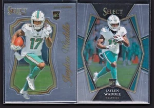 2021 Select Jaylen Waddle Premier Level RC #148 And Certified Rookie #SCR-13 - Picture 1 of 2
