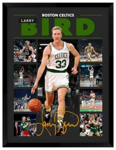 Larry Bird Boston Celtics NBA signed Framed Memorabilia - Picture 1 of 2