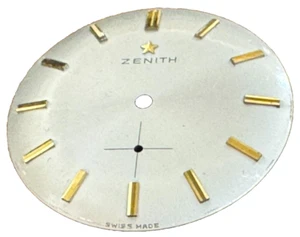 Zenith star original dial cal.2532 2541 and similar ivory index gold Y - Picture 1 of 5