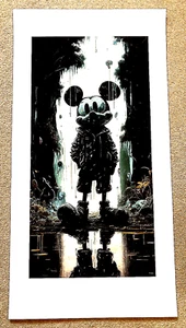 Chris Boyle Mickey Mouse Explorador Urbano Dibujos Animados Firmado Impresión Limitada 43/50 - Imagen 1 de 4