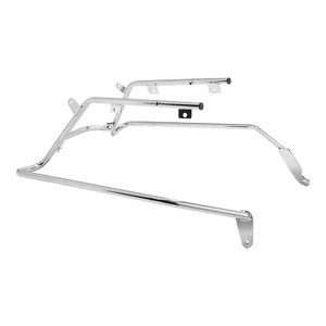 Chrome Hard Saddlebag Conversion Brackets Fit For Harley Breakout 2018-2025 - Picture 1 of 13