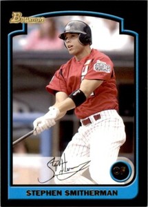2003 BOWMAN DRAFT PICKS & PROSPECTS - #BDP158 STEPHEN SMITHERMAN CINCINNATI REDS