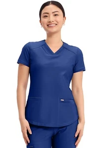 Cherokee Scrubs Form V Neck Top CK840 GAB Galaxy Blue Free Shipping - Picture 1 of 5