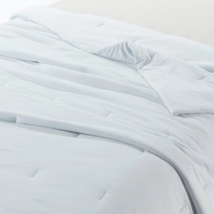 MUJI Cool Touch Lightweight Summer Futon Quilt Double 84732478 Light Blue - Picture 1 of 4