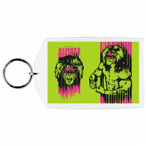 WWE WWF ULTIMATE WARRIOR WRESTLING KEYCHAIN / ORNAMENT #9 Cover