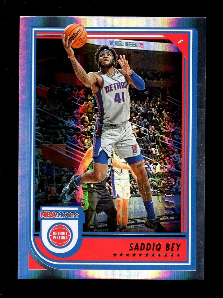 2022-23 NBA HOOPS PREMIUM FOIL SET TRIBUTE #62 SADDIQ BEY 71/199 PISTONS - Image 1 of 1