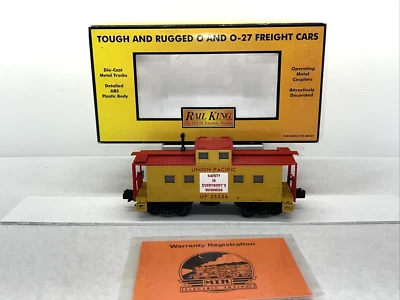 MTH RailKing 30-7767 Union Pacific Steel Caboose #25506 Used O UP - Image 1 of 4