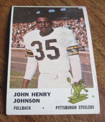 John Henry Johnson 1961 Fleer #118 Trading Card NFL Football Pittsburgh Steelers - Image 1 of 2