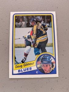 1984-85 OPC O-PEE-CHEE DOUG GILMOUR ROOKIE CARD RC BLUES EX-MT #185 