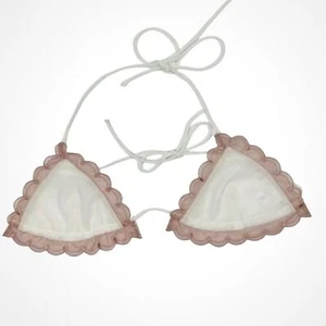 Tularosa Sheer Slide Triangle Top with Lace Border NEW SIZE XS - Bild 1 von 3